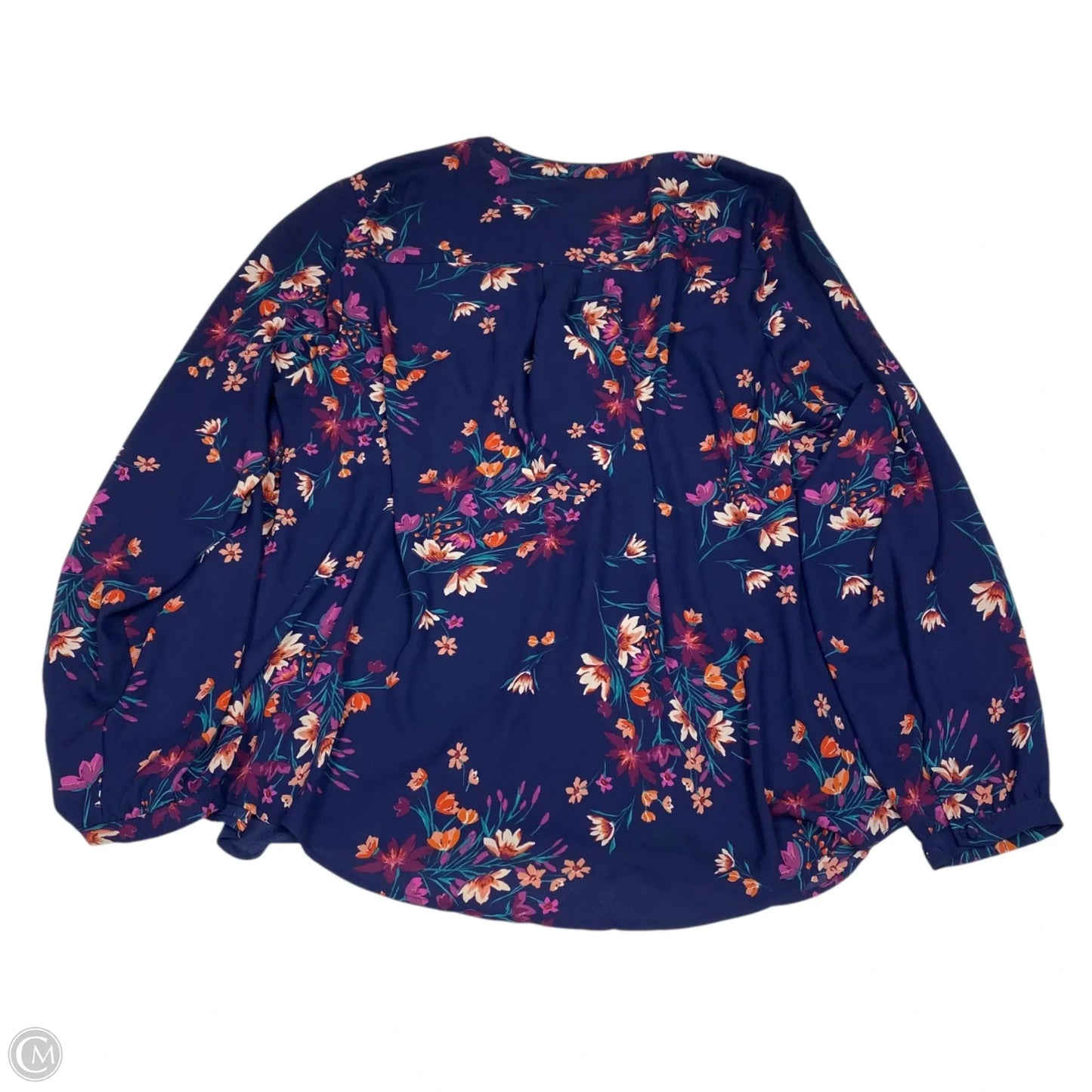 Top Long Sleeve By Torrid In Blue, Size: 1x