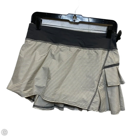Athletic Skort By Lululemon In Grey, Size: 6