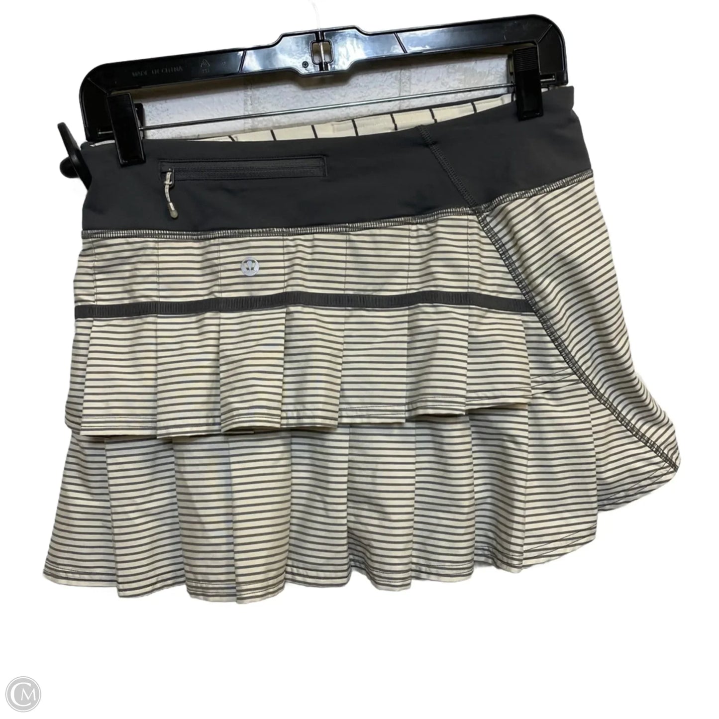 Athletic Skort By Lululemon In Grey, Size: 6