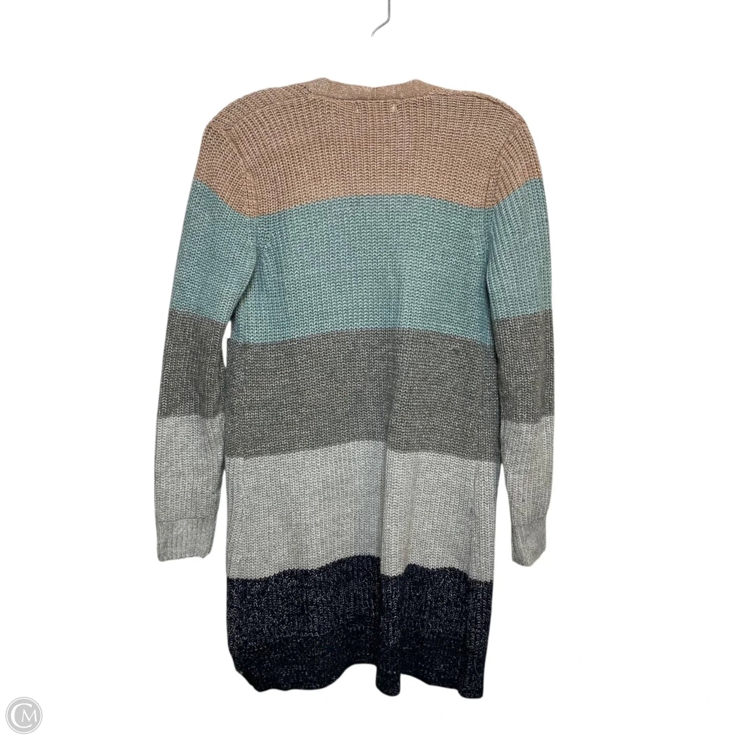 Sweater Cardigan By Nine West In Blue & Pink, Size: Xs