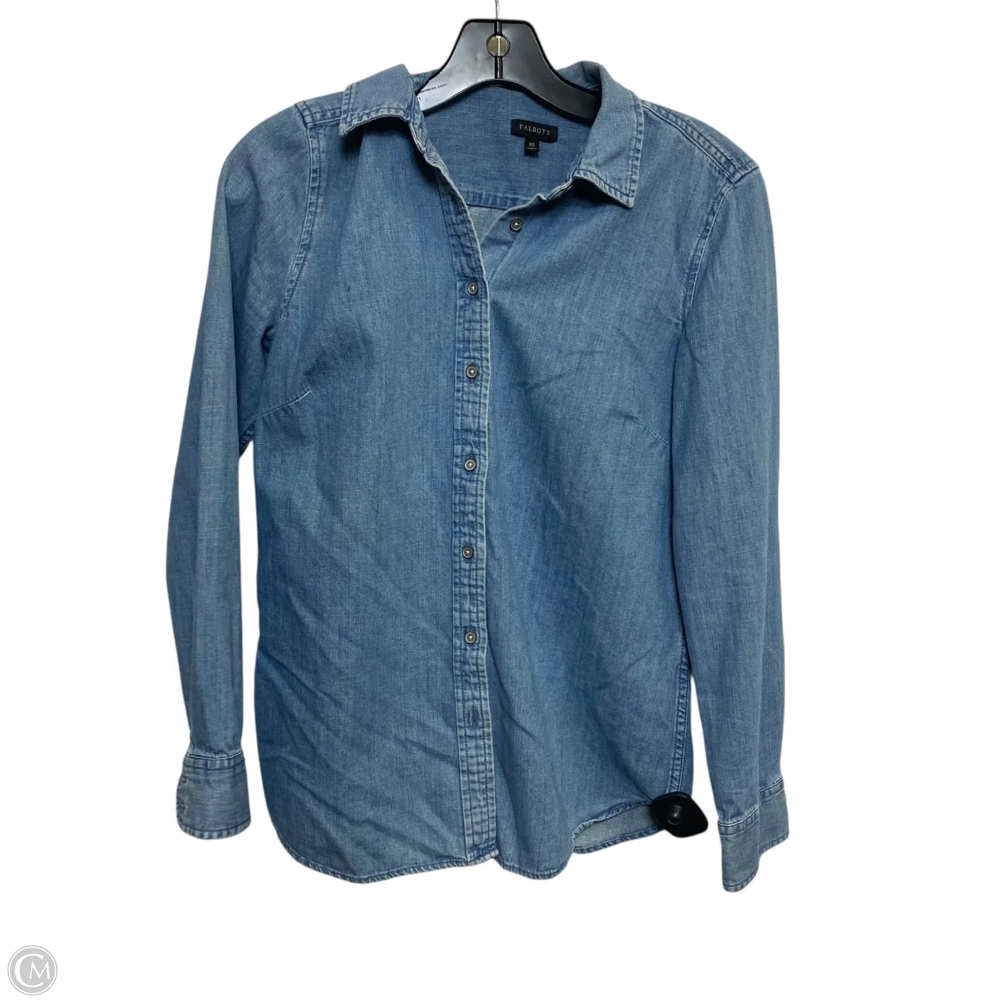 Top Long Sleeve By Talbots In Blue, Size: Xs