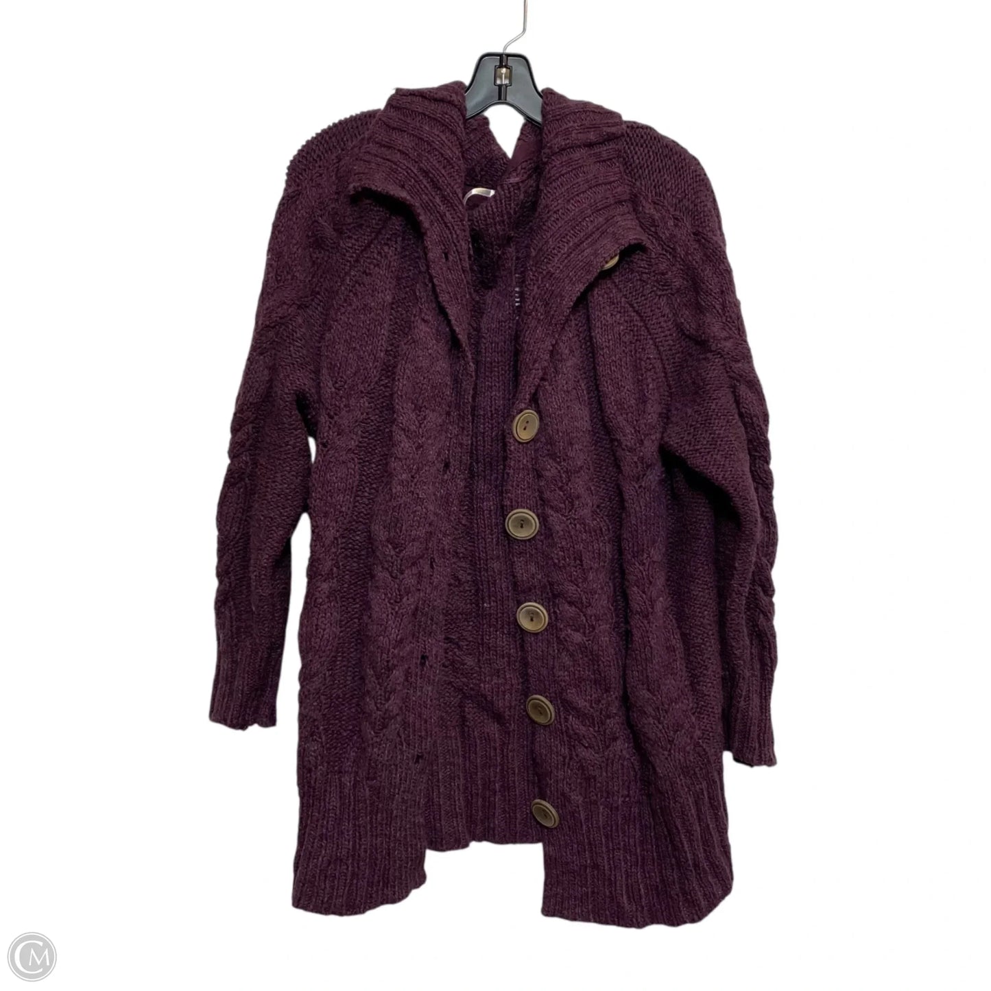 Sweater Cardigan By Free People In Purple, Size: S