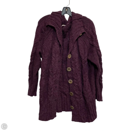 Sweater Cardigan By Free People In Purple, Size: S