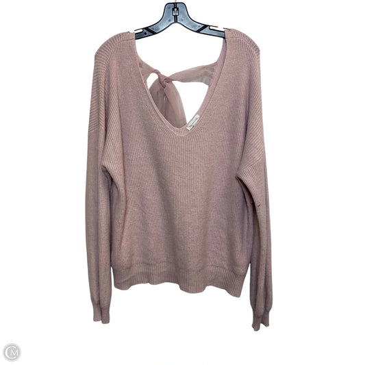 Sweater By Blu Pepper In Pink, Size: L