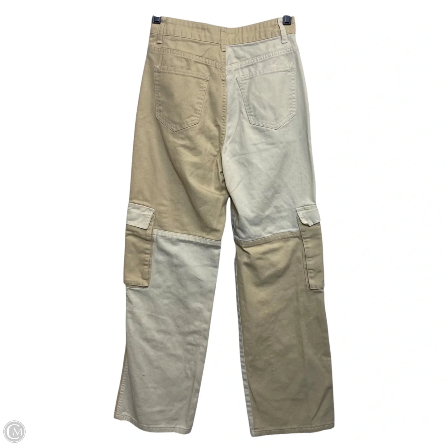 Jeans Wide Leg By Shein In Cream Denim, Size: Xs