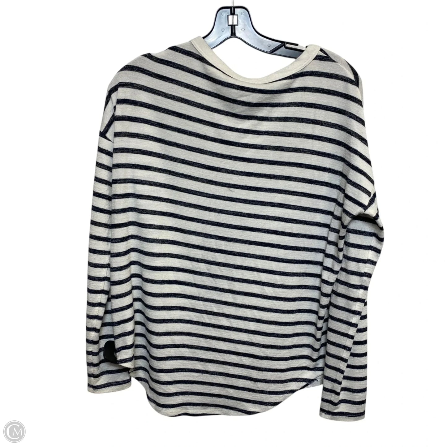 Top Long Sleeve By Time And Tru In Black & White, Size: S