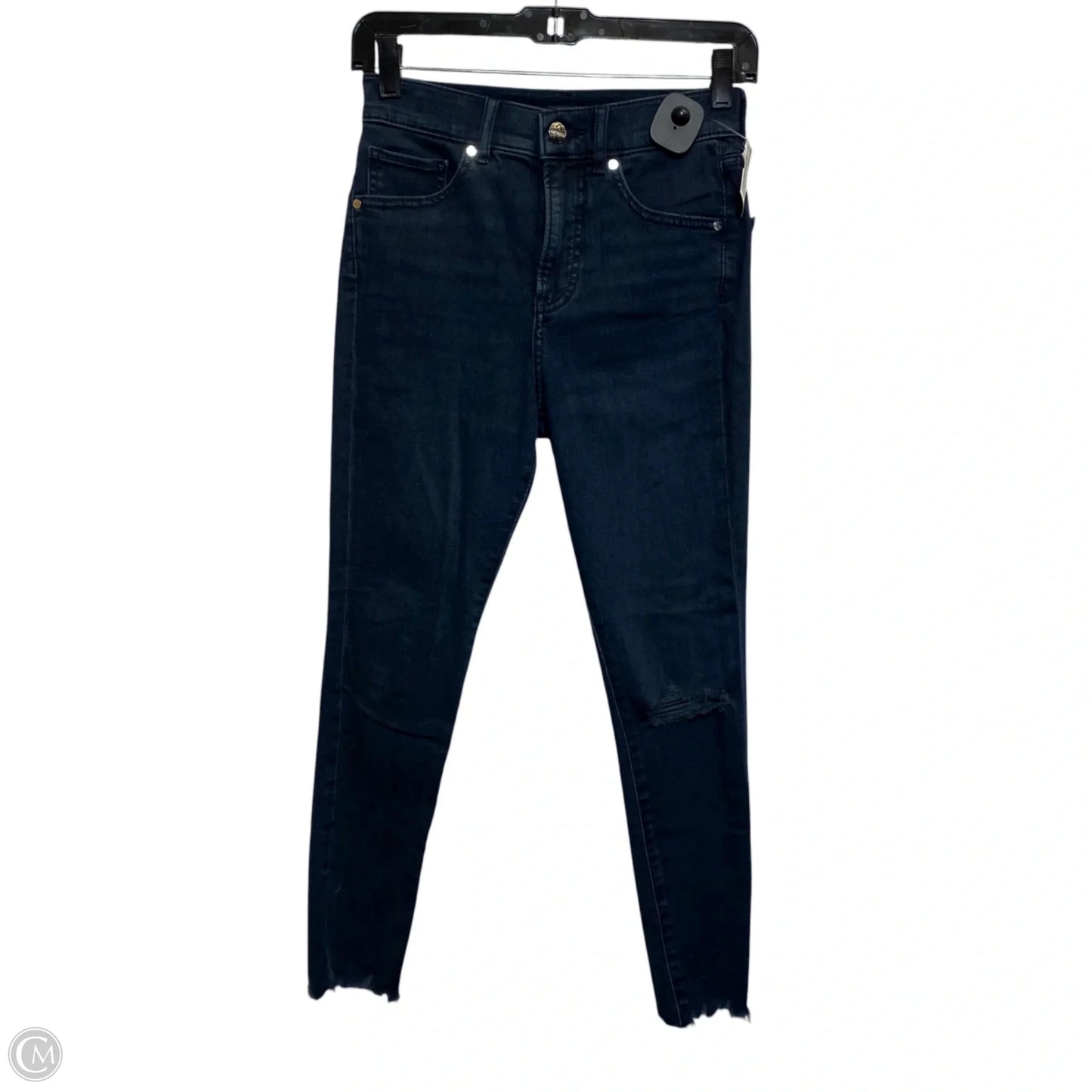 Jeans Skinny By Express In Blue Denim, Size: 0