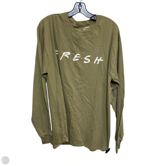 Top Long Sleeve Basic By Fashion Nova In Green, Size: L