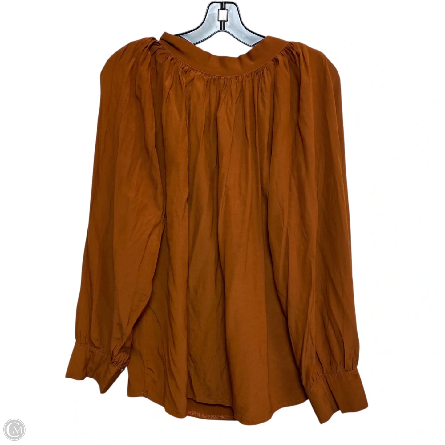 Top Long Sleeve By Shein In Brown, Size: 1x