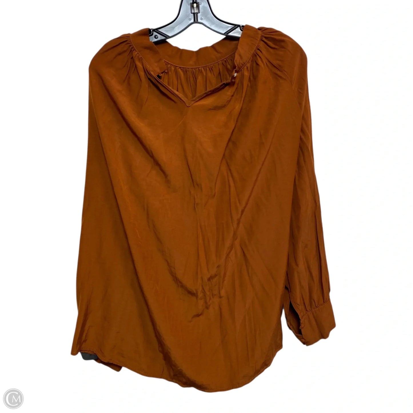 Top Long Sleeve By Shein In Brown, Size: 1x