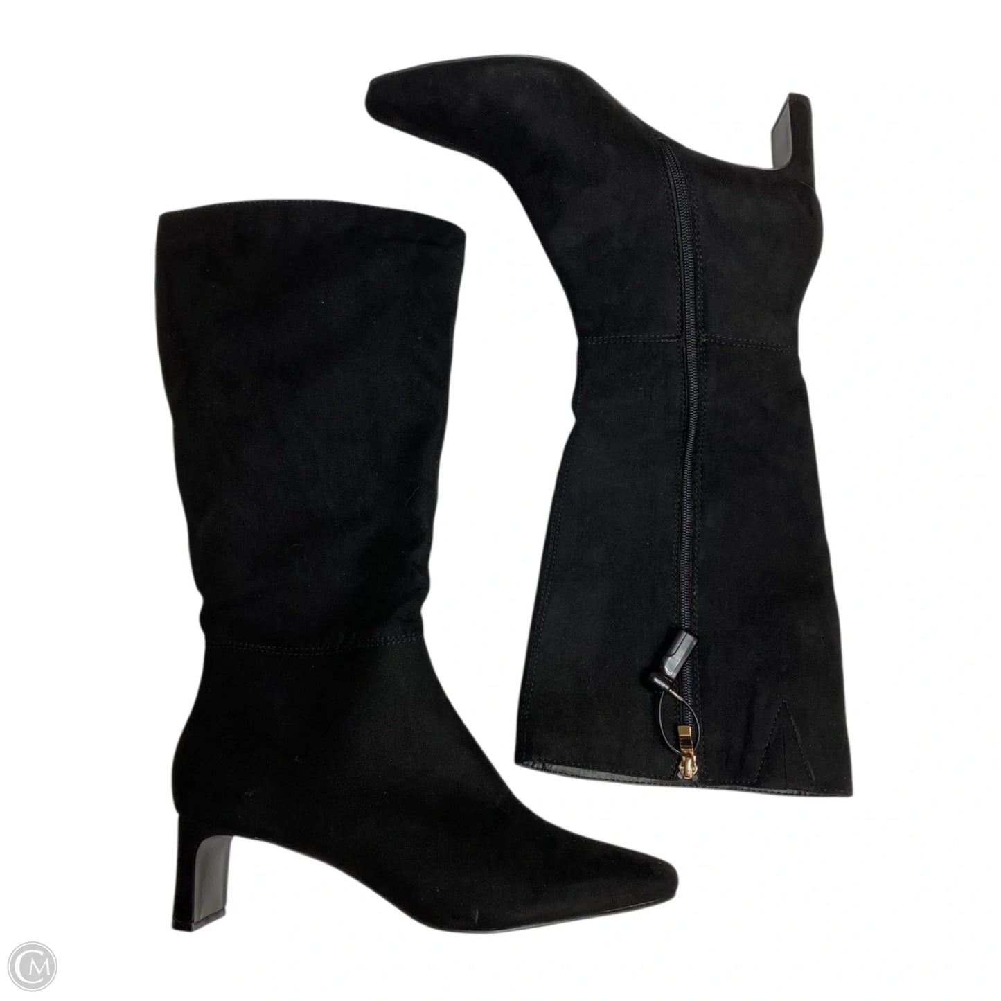 Boots Mid-calf Heels By Dream Pairs In Black, Size: 10