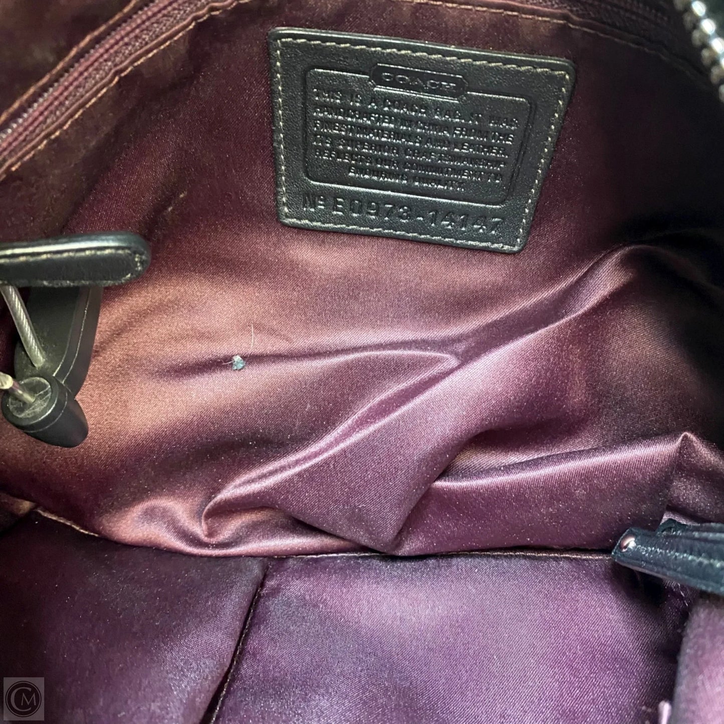 Handbag Designer By Coach, Size: Medium