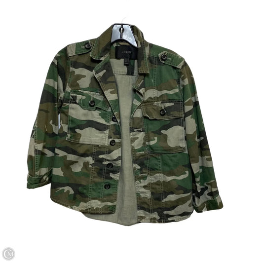 Jacket Denim By J. Crew In Green, Size: Xxs