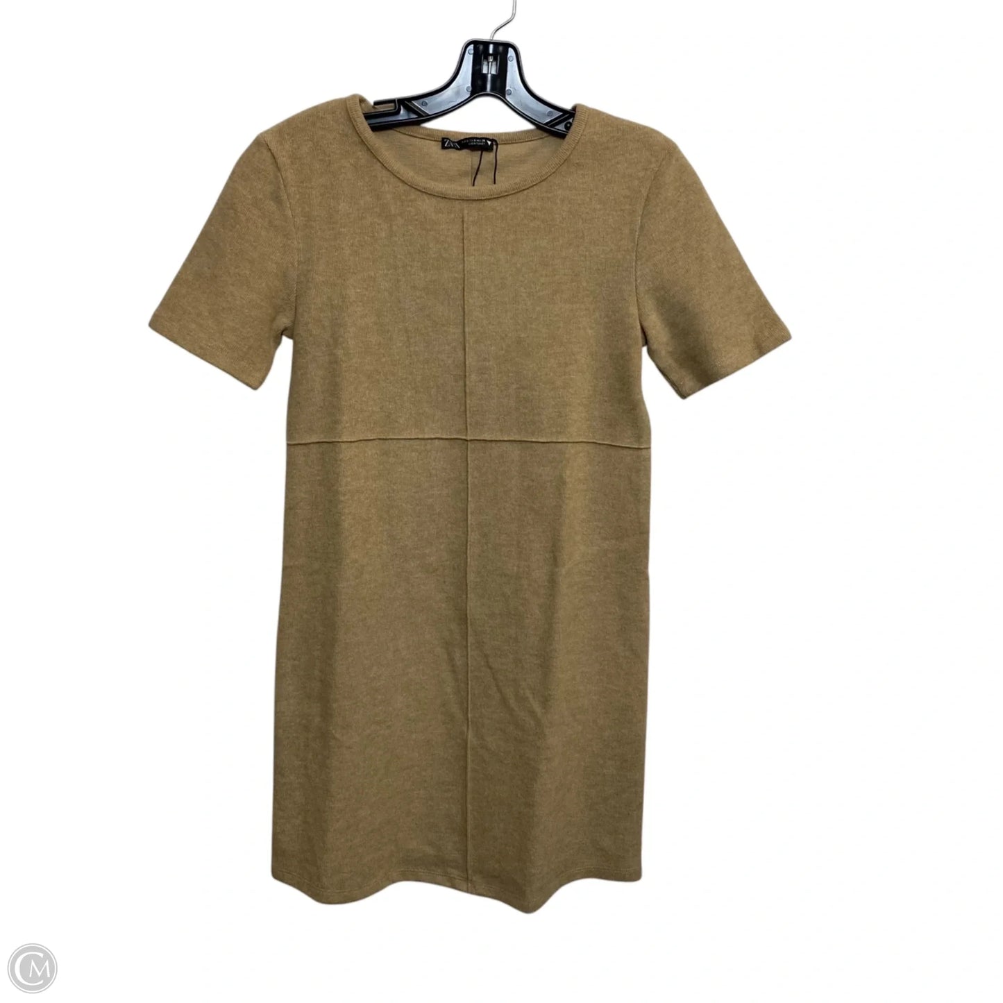 Dress Sweater By Zara In Brown, Size: S