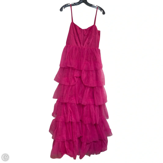 Dress Party Long By Lulus In Pink, Size: M