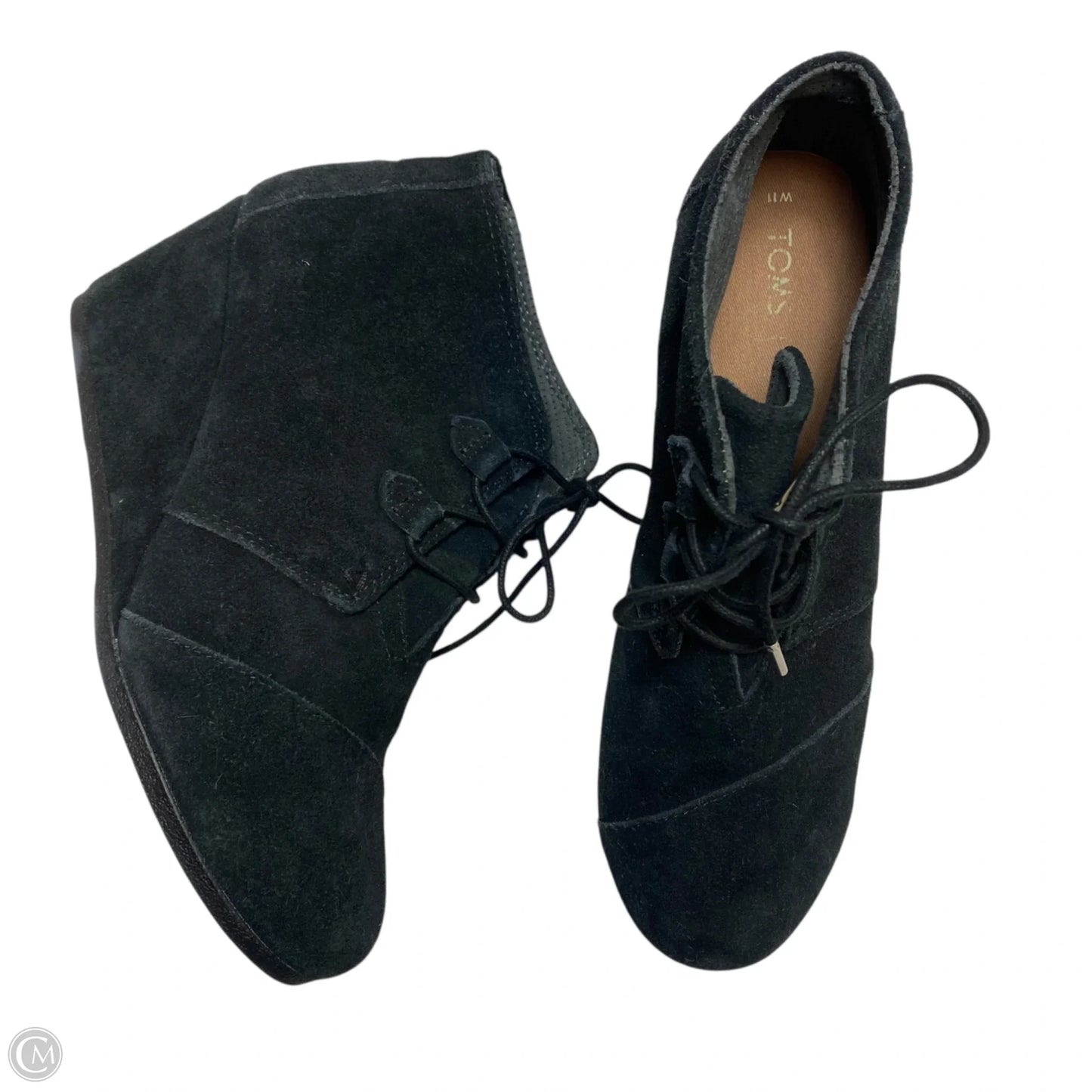 Shoes Heels Wedge By Toms In Black, Size: 11