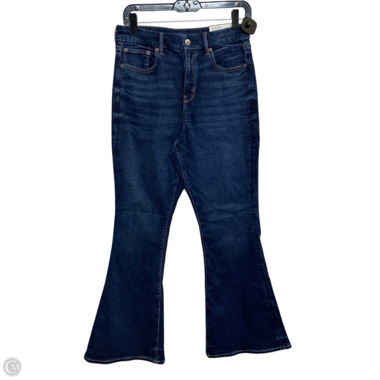 Jeans Flared By American Eagle In Blue Denim, Size: 10