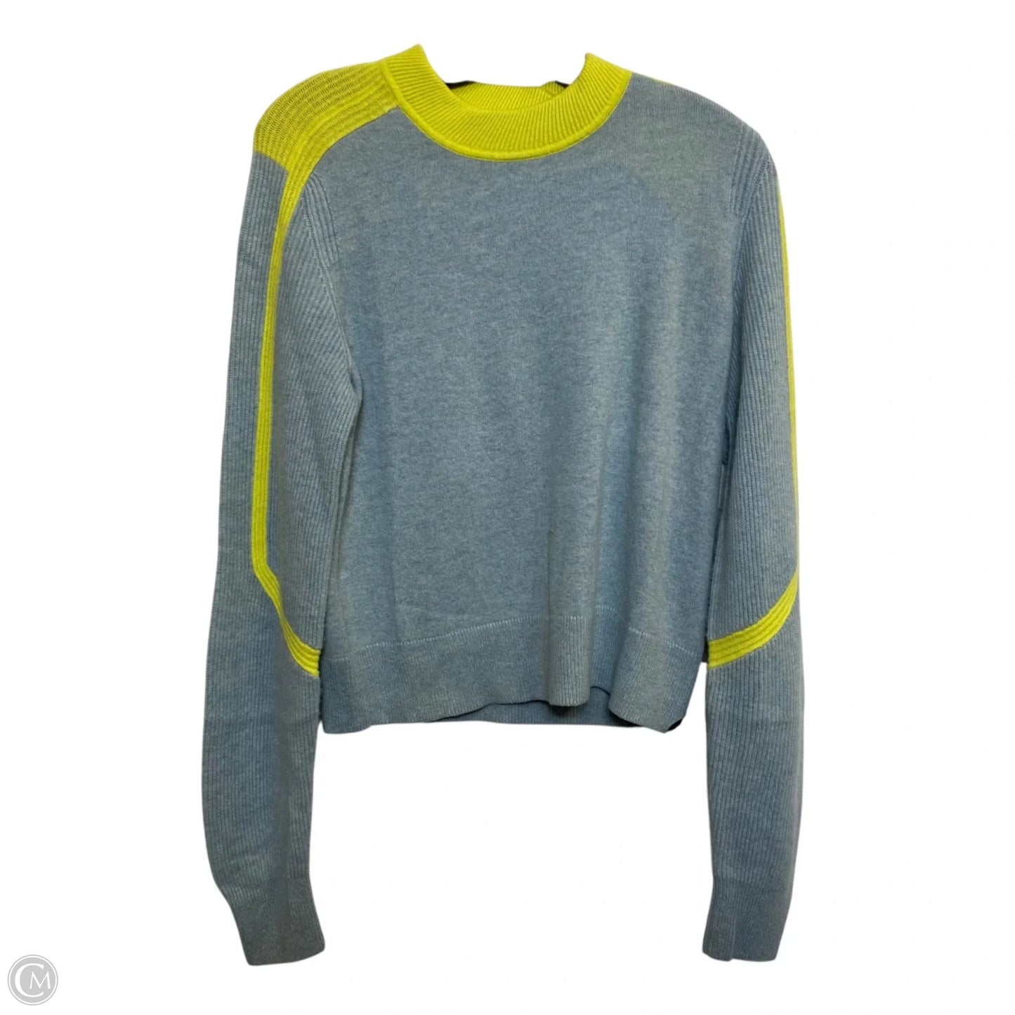 Sweater Cardigan Designer By Rag And Bone In Blue & Green, Size: M