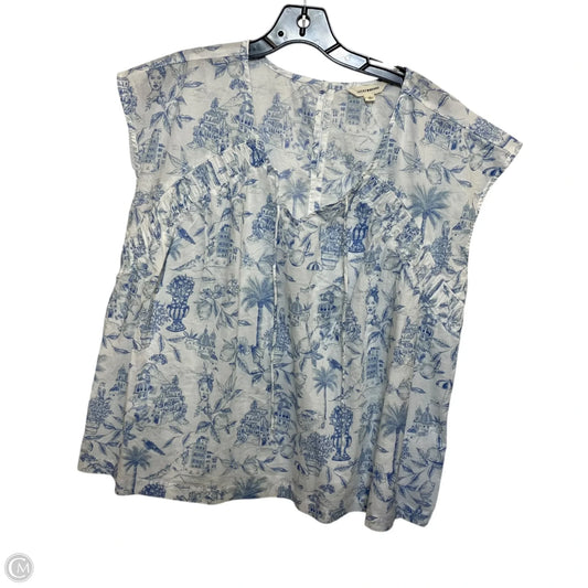 Top Sleeveless By Lucky Brand In Blue, Size: L