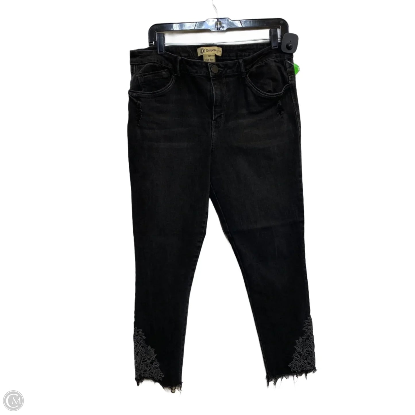 Jeans Skinny By Democracy In Black Denim, Size: 10