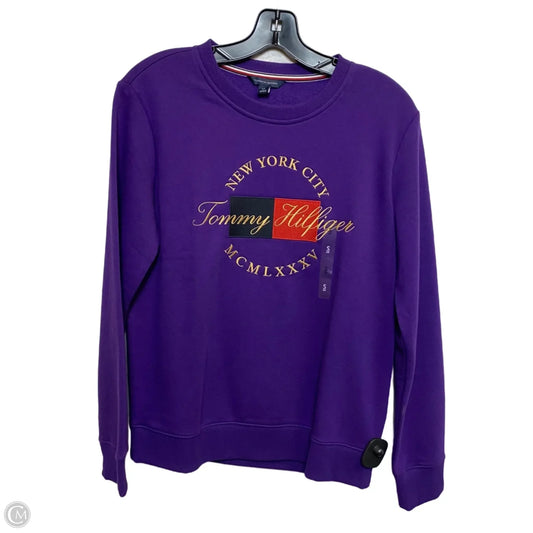 Sweatshirt Crewneck By Tommy Hilfiger In Purple, Size: S