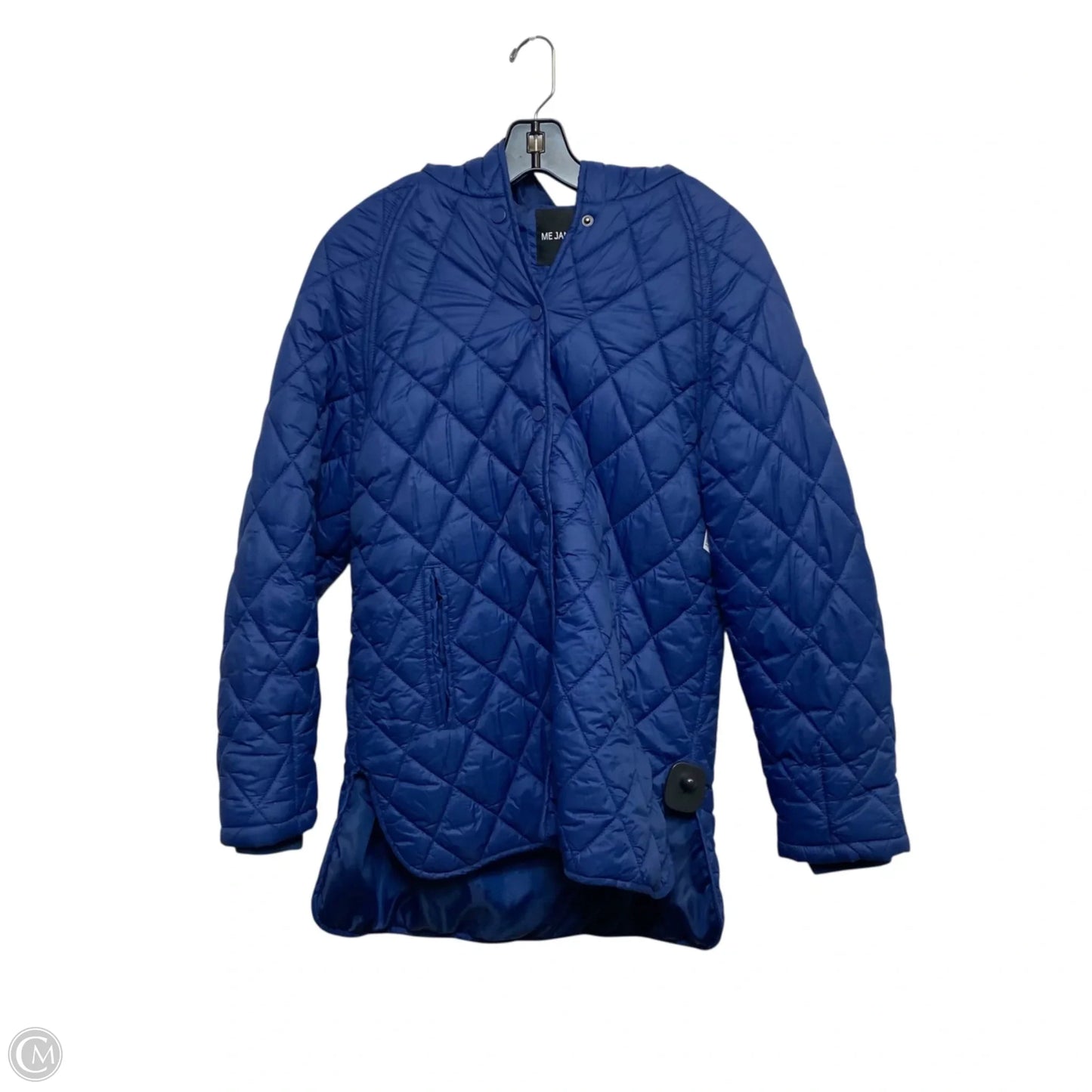 Jacket Puffer & Quilted By Me Jane In Blue, Size: S