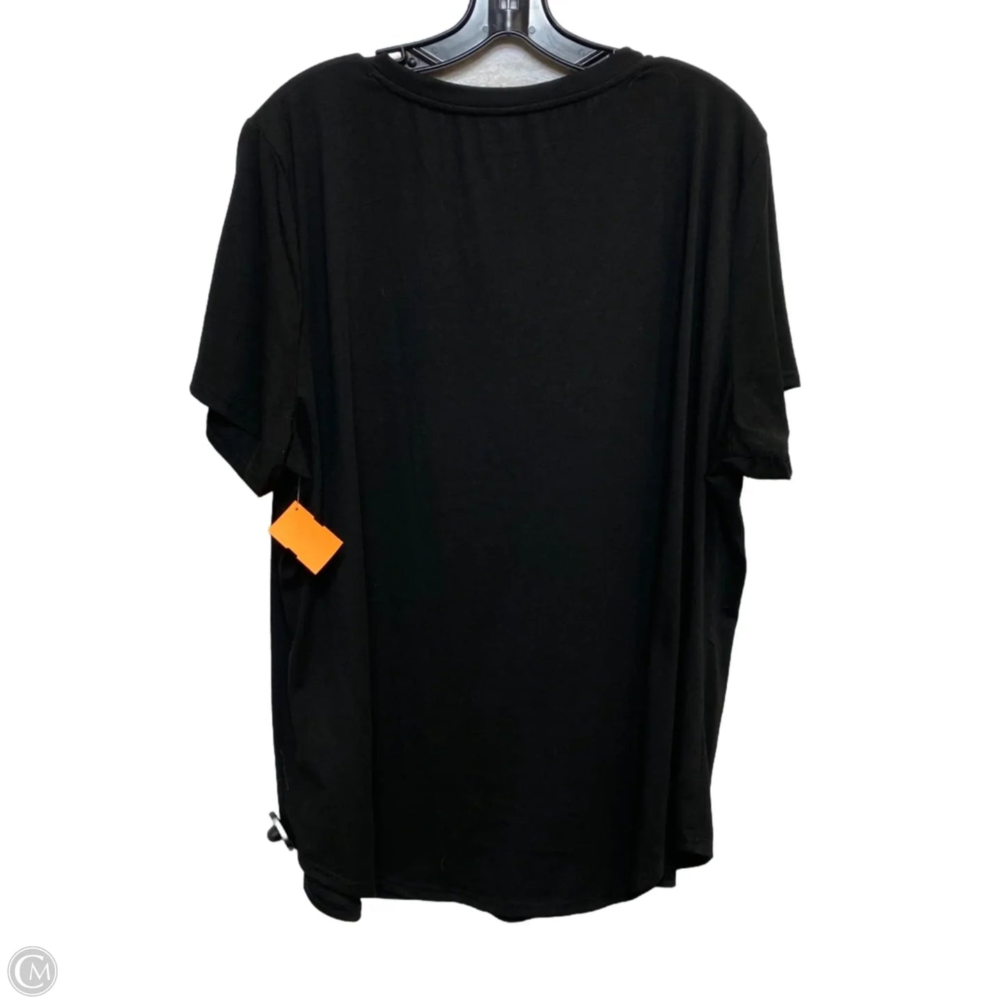 Top Short Sleeve Basic By Cmf In Black, Size: 3x
