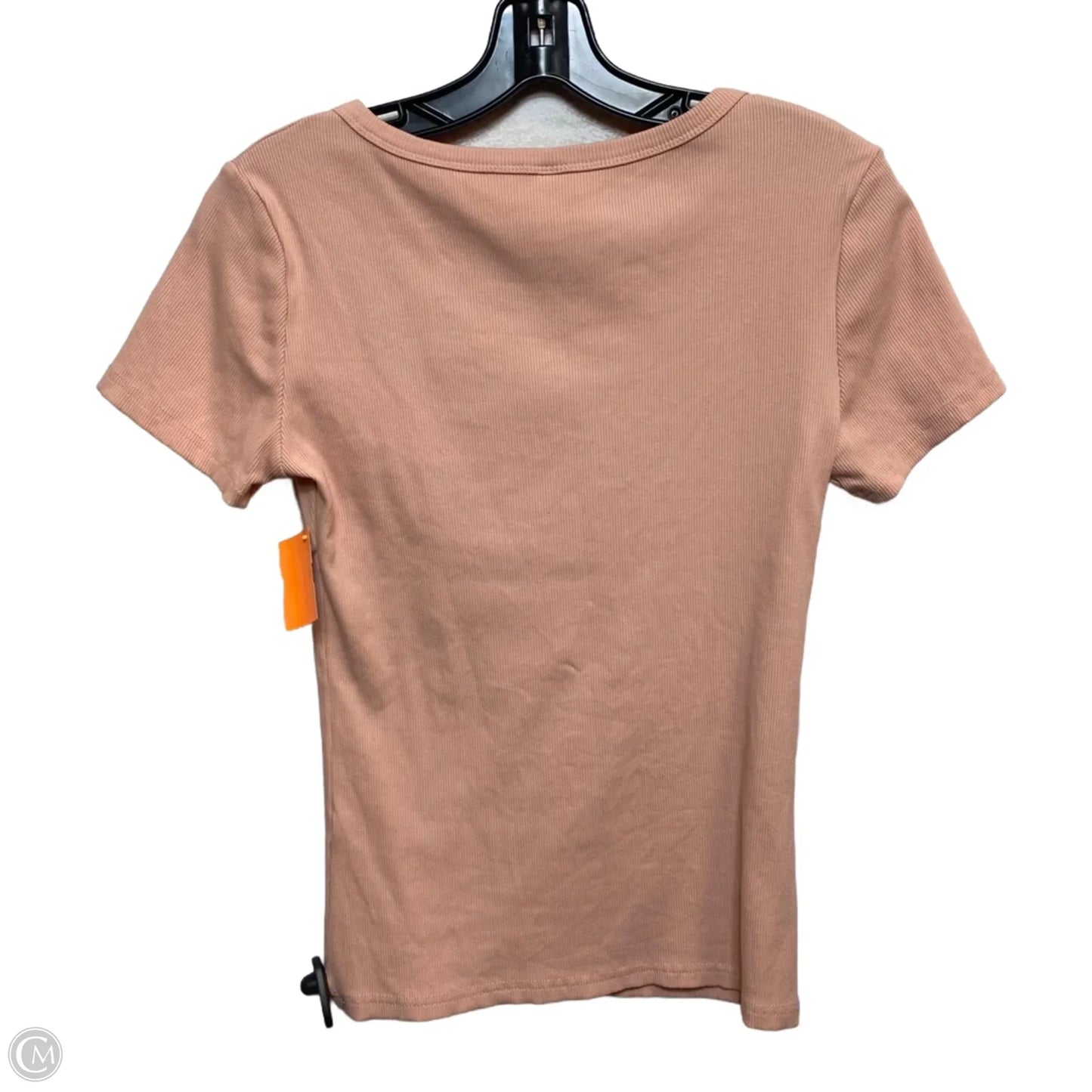 Top Short Sleeve Basic By Cmf In Pink, Size: M