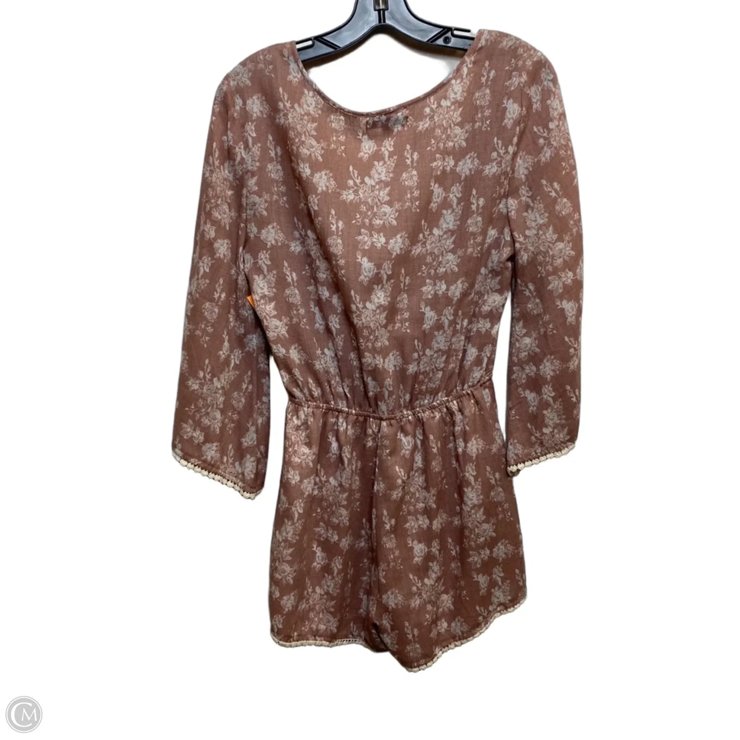 Romper By She + Sky In Brown, Size: S
