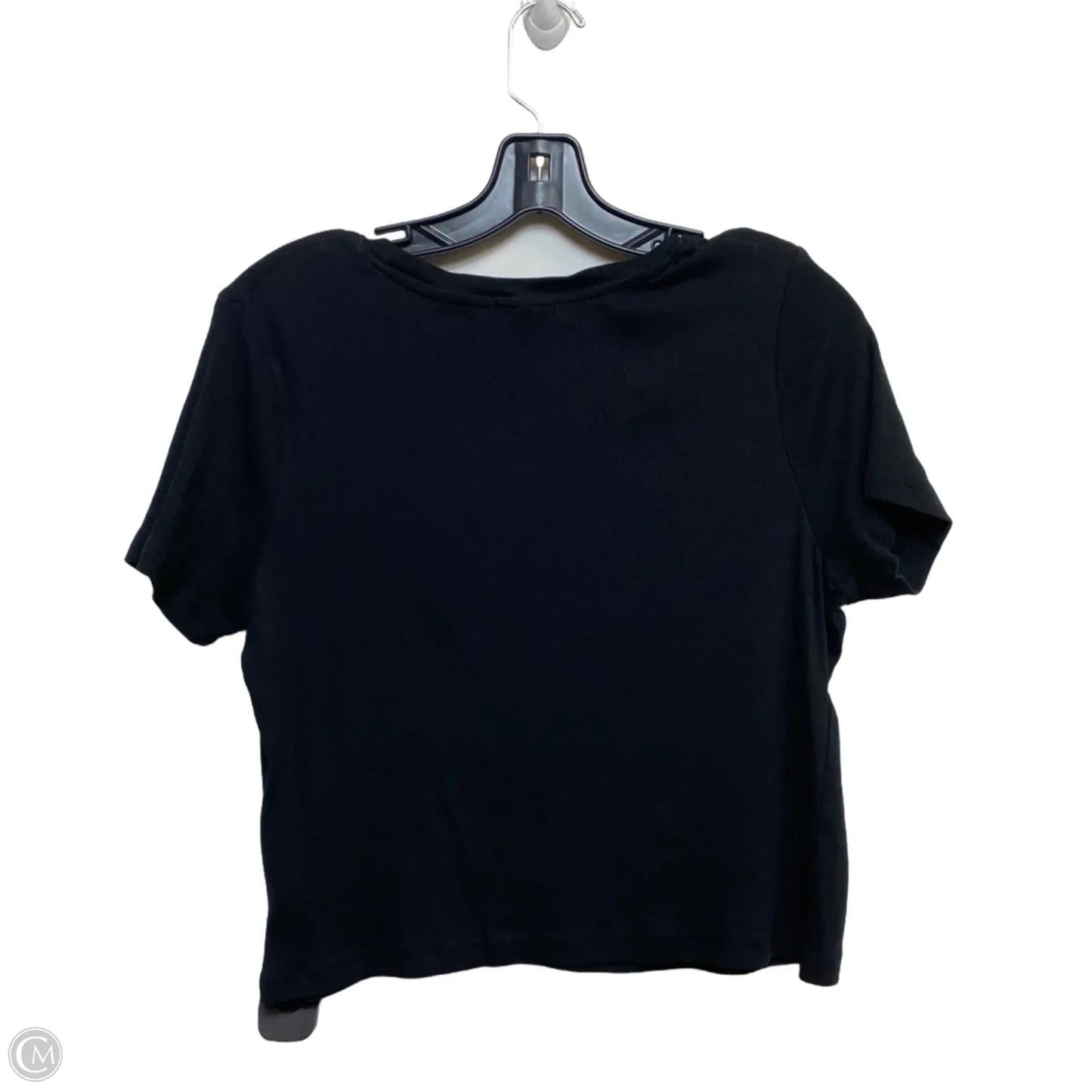 Top Short Sleeve Basic By Derek Heart In Black, Size: Xl