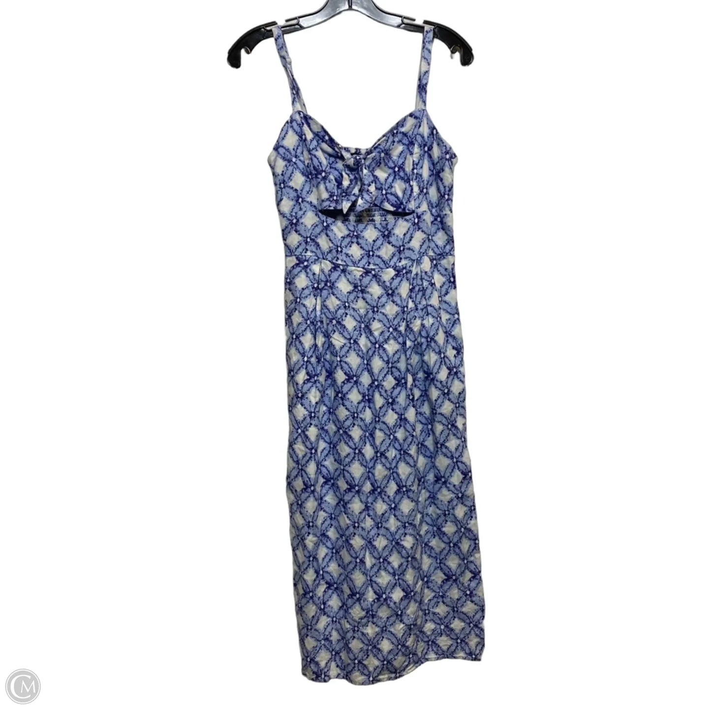 Dress Casual Midi By International Concepts In Blue & White, Size: S
