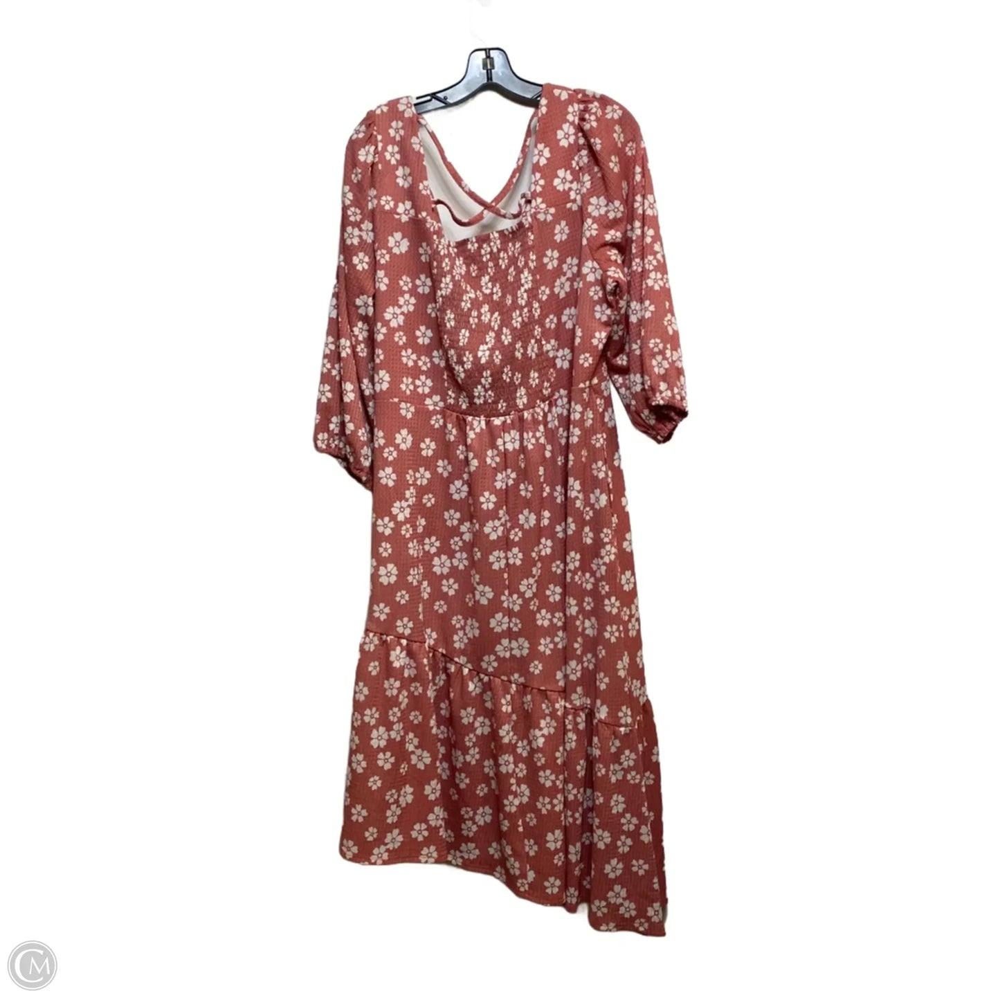Dress Casual Midi By Cato In Pink, Size: 1x