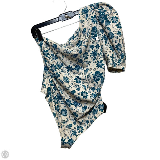 Bodysuit By Free People In Blue & Cream, Size: M