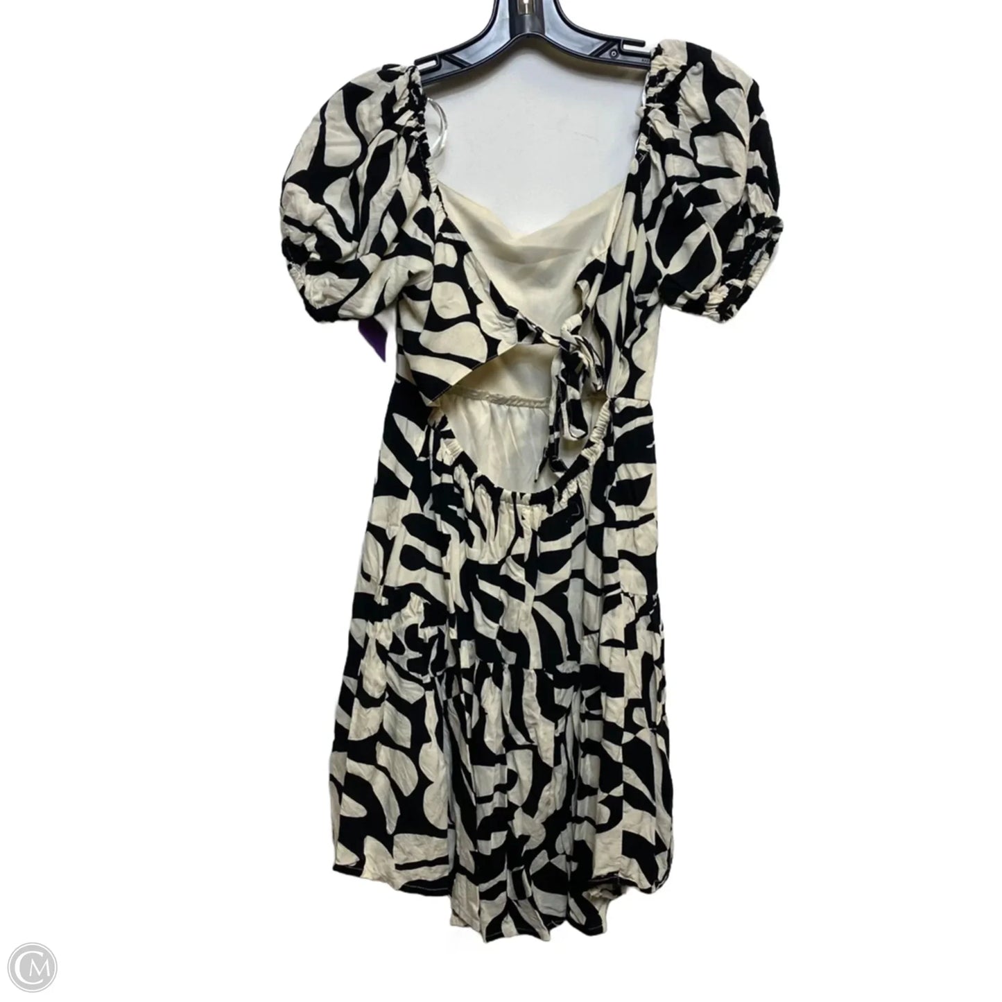 Dress Casual Short By Japna In Black & Cream, Size: M
