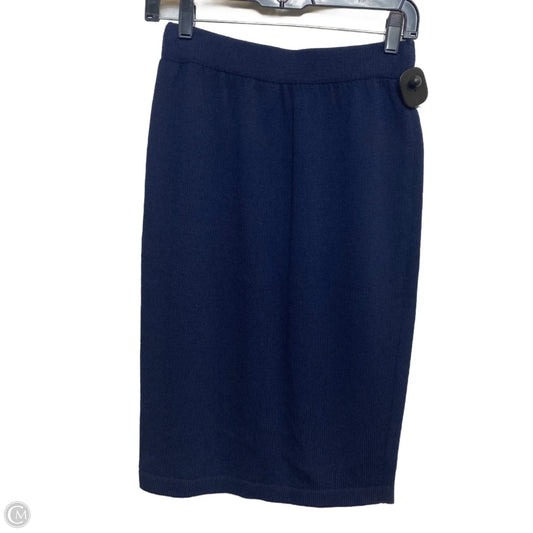 Skirt Luxury Designer By St John Collection In Navy, Size: S