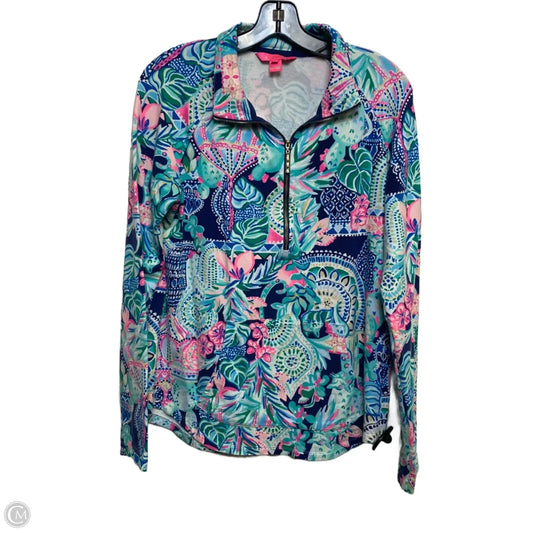 Sweatshirt Designer By Lilly Pulitzer In Blue & Green, Size: S