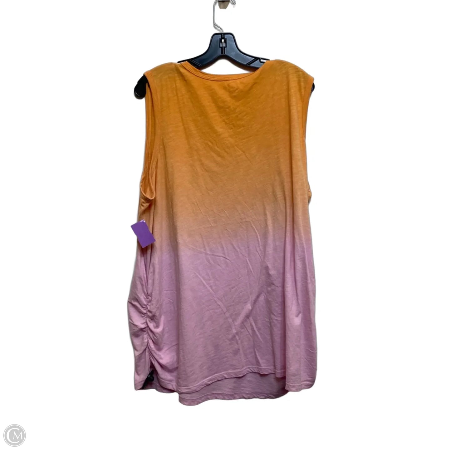 Top Sleeveless By Lane Bryant In Orange & Pink, Size: 3x