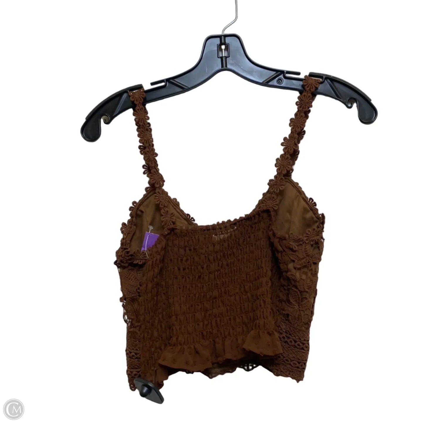 Top Sleeveless By Shein In Brown, Size: S