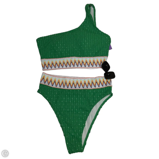 Swimsuit 2pc By Cmf In Green, Size: S