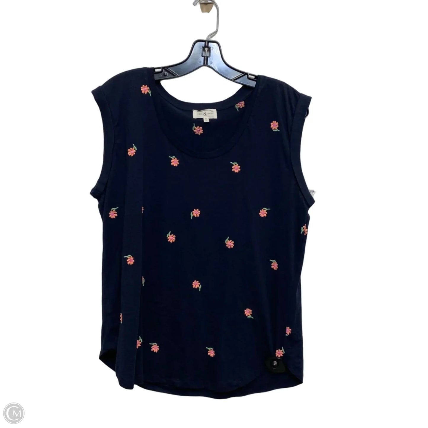 Top Sleeveless By Lou And Grey In Navy, Size: M
