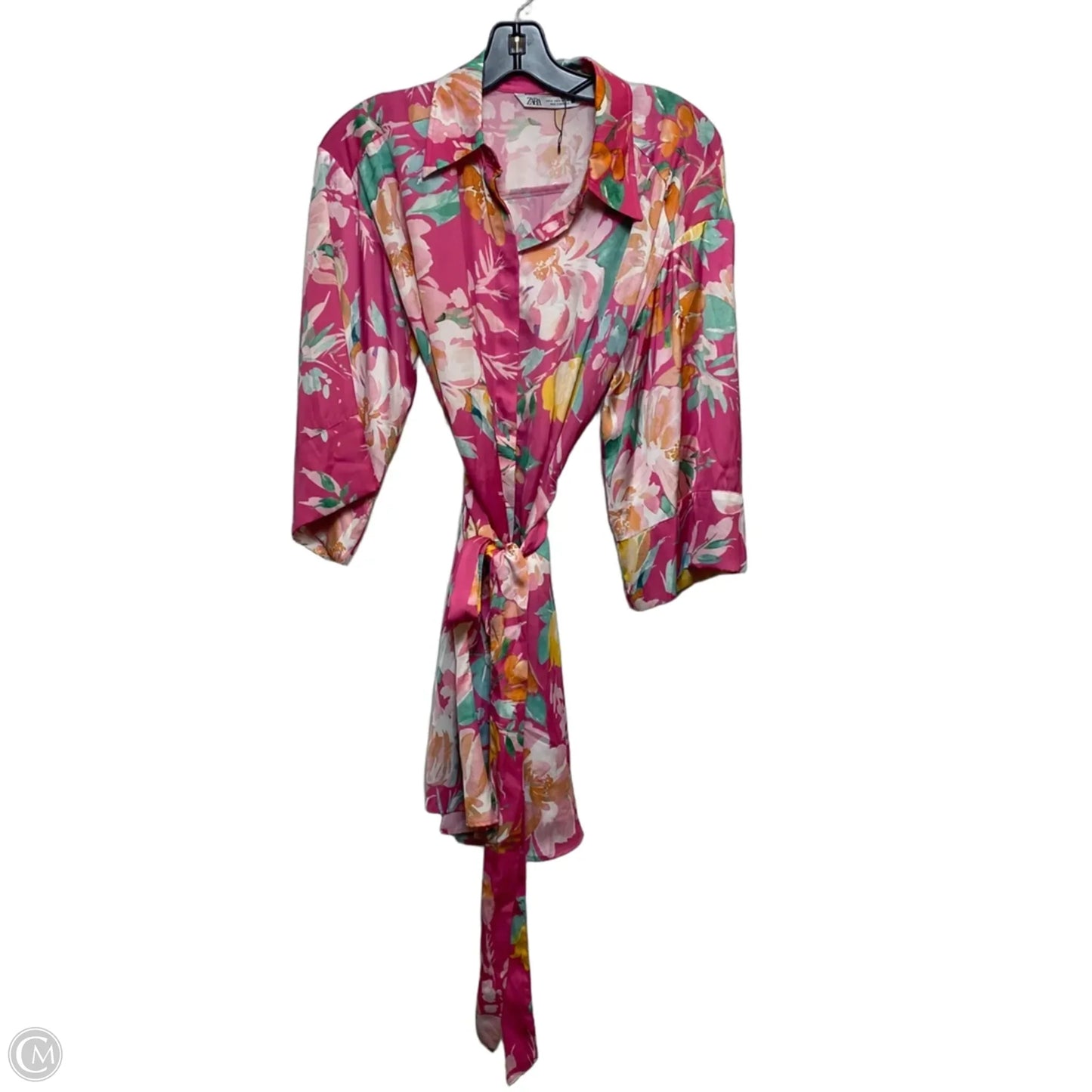 Dress Casual Short By Zara In Pink, Size: M