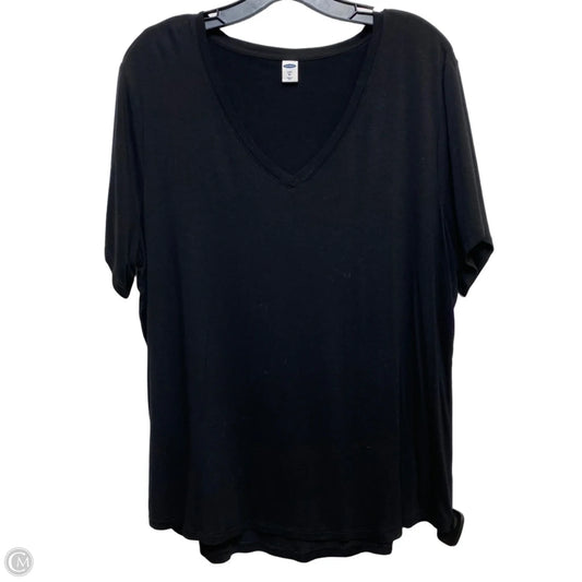Top Short Sleeve Basic By Old Navy In Black, Size: Xl