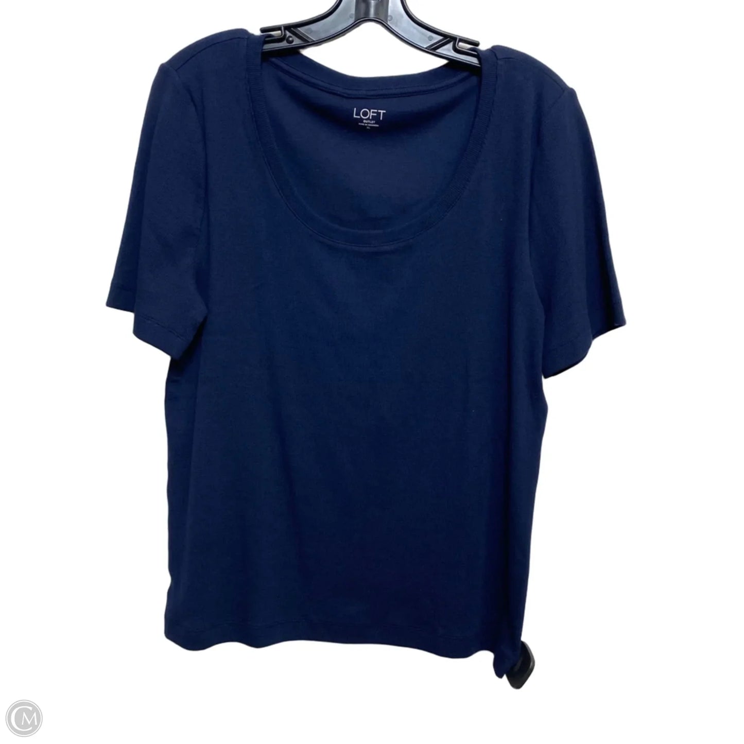 Top Short Sleeve Basic By Loft In Navy, Size: Xl