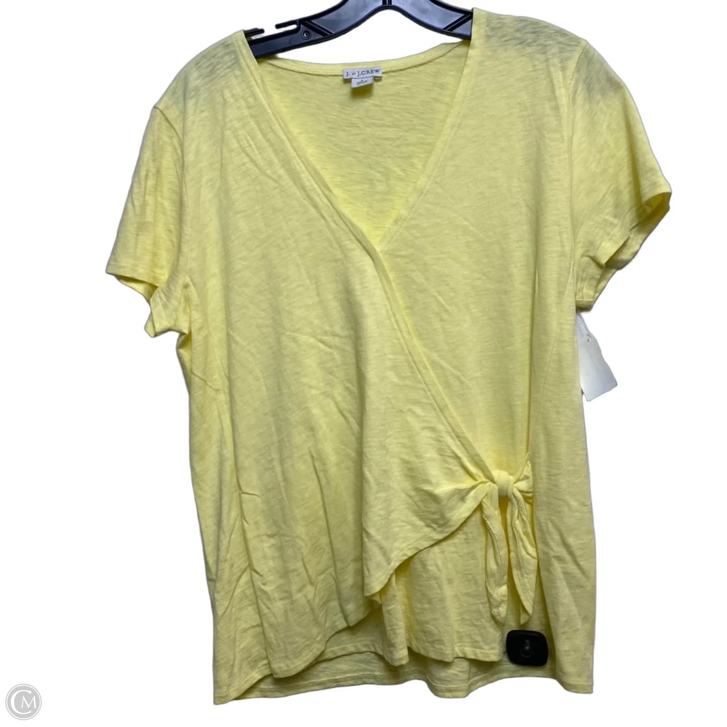 Top Short Sleeve By J. Crew In Yellow, Size: L
