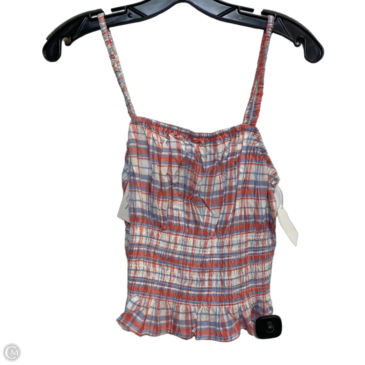 Top Sleeveless By Japna In Blue & Pink, Size: L