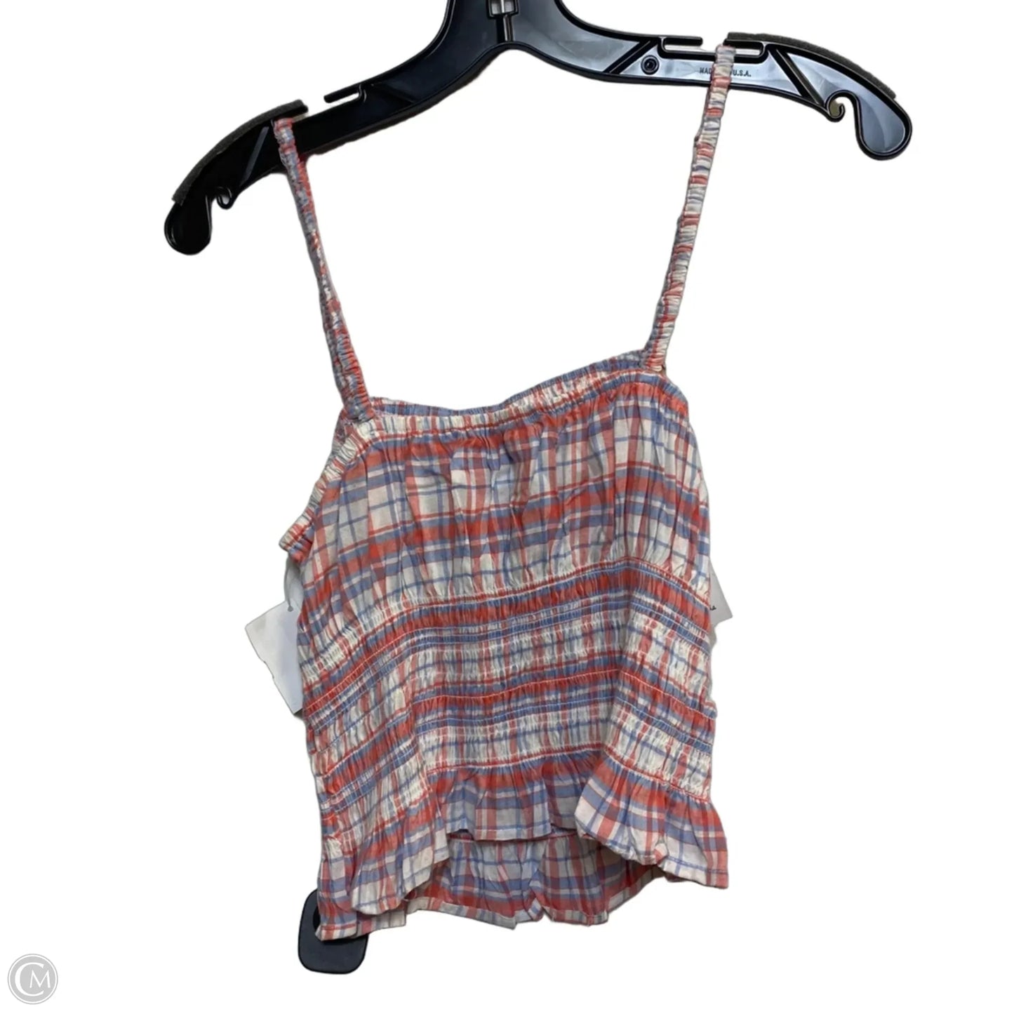 Top Sleeveless By Japna In Blue & Pink, Size: L