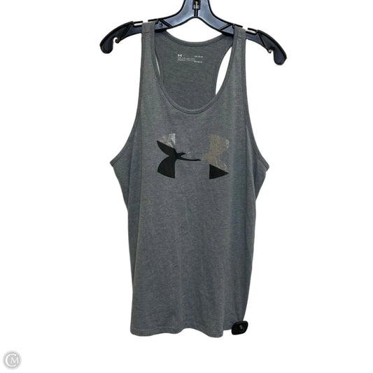 Athletic Tank Top By Under Armour In Grey, Size: L