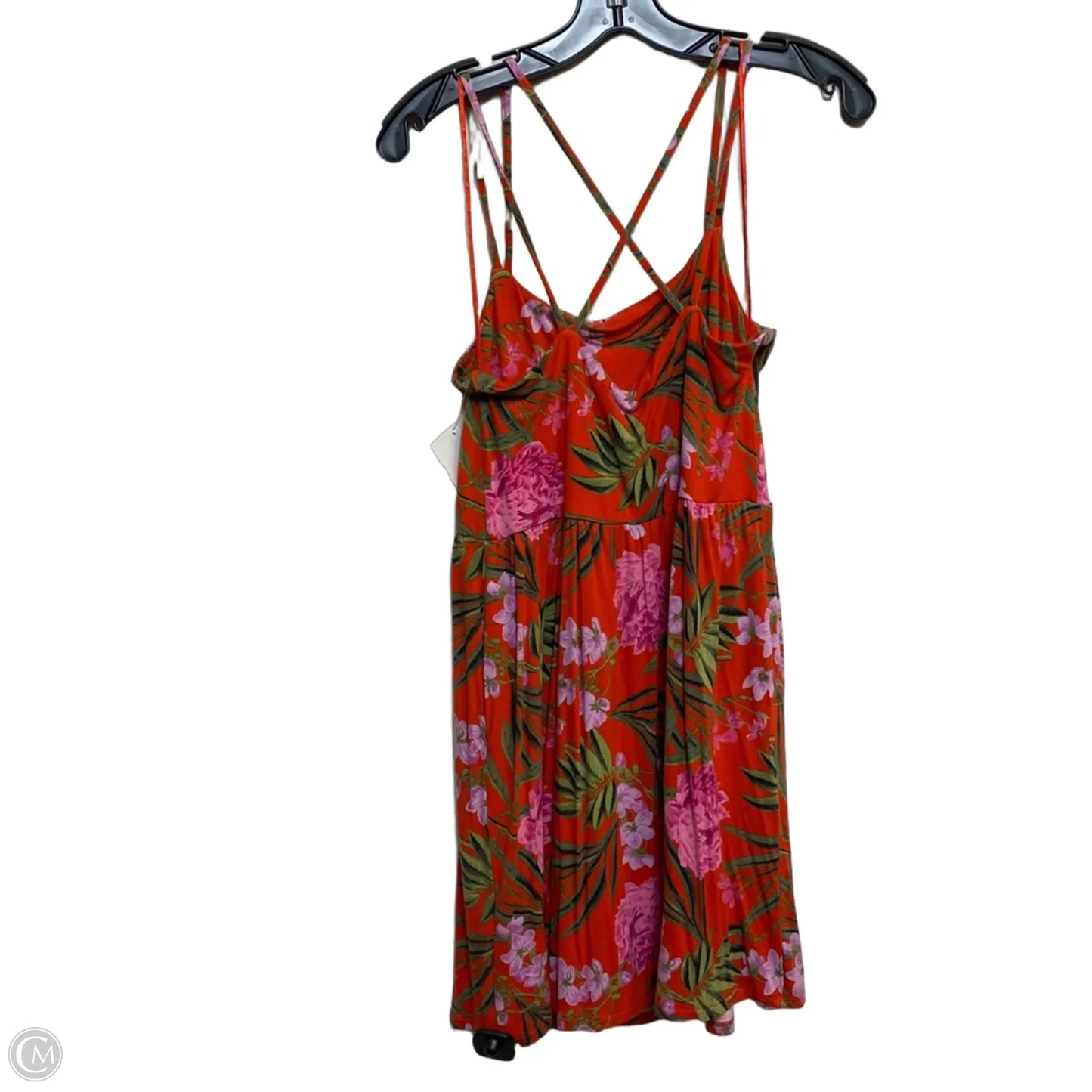 Dress Casual Short By Old Navy In Green & Orange, Size: M