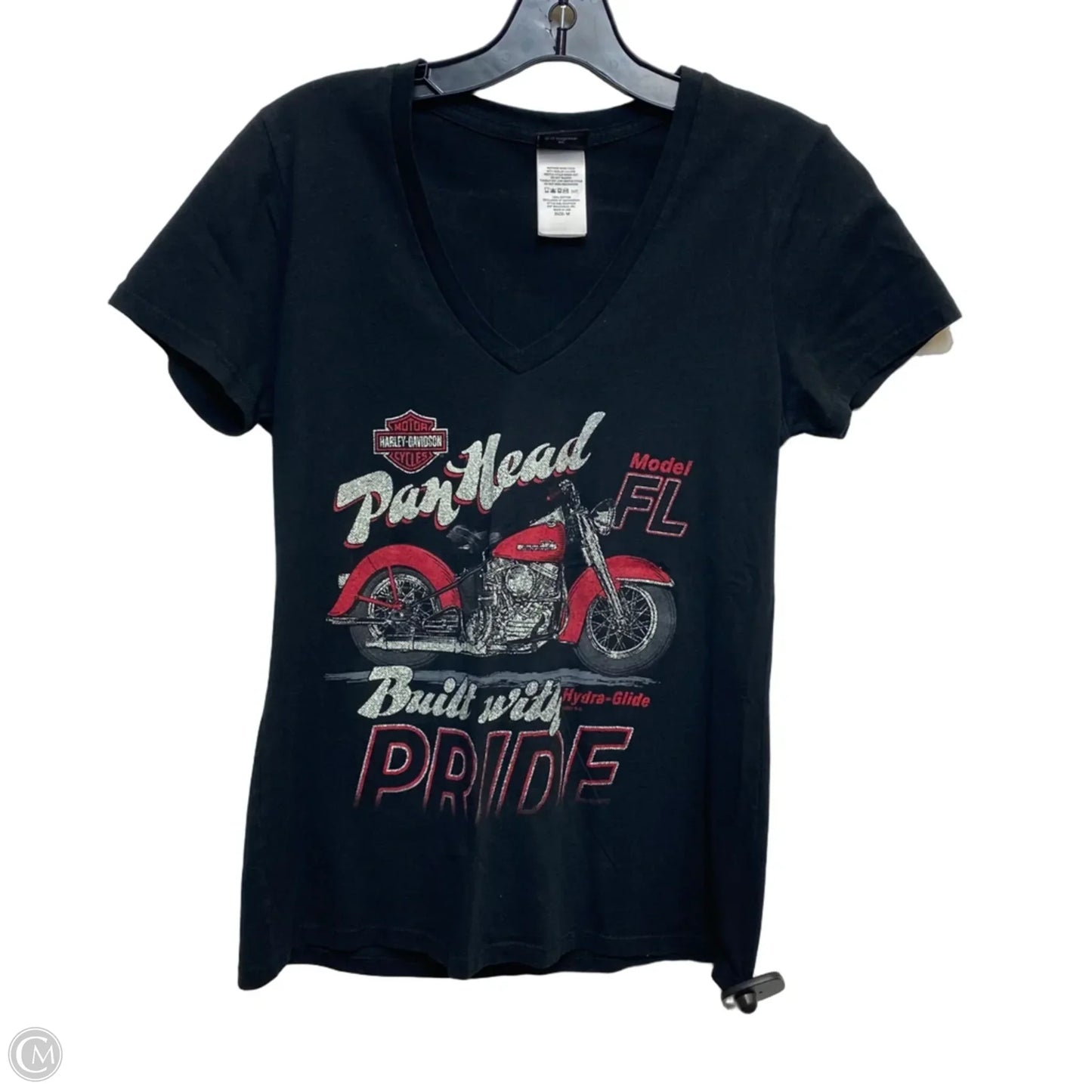 Top Short Sleeve By Harley Davidson In Black, Size: M