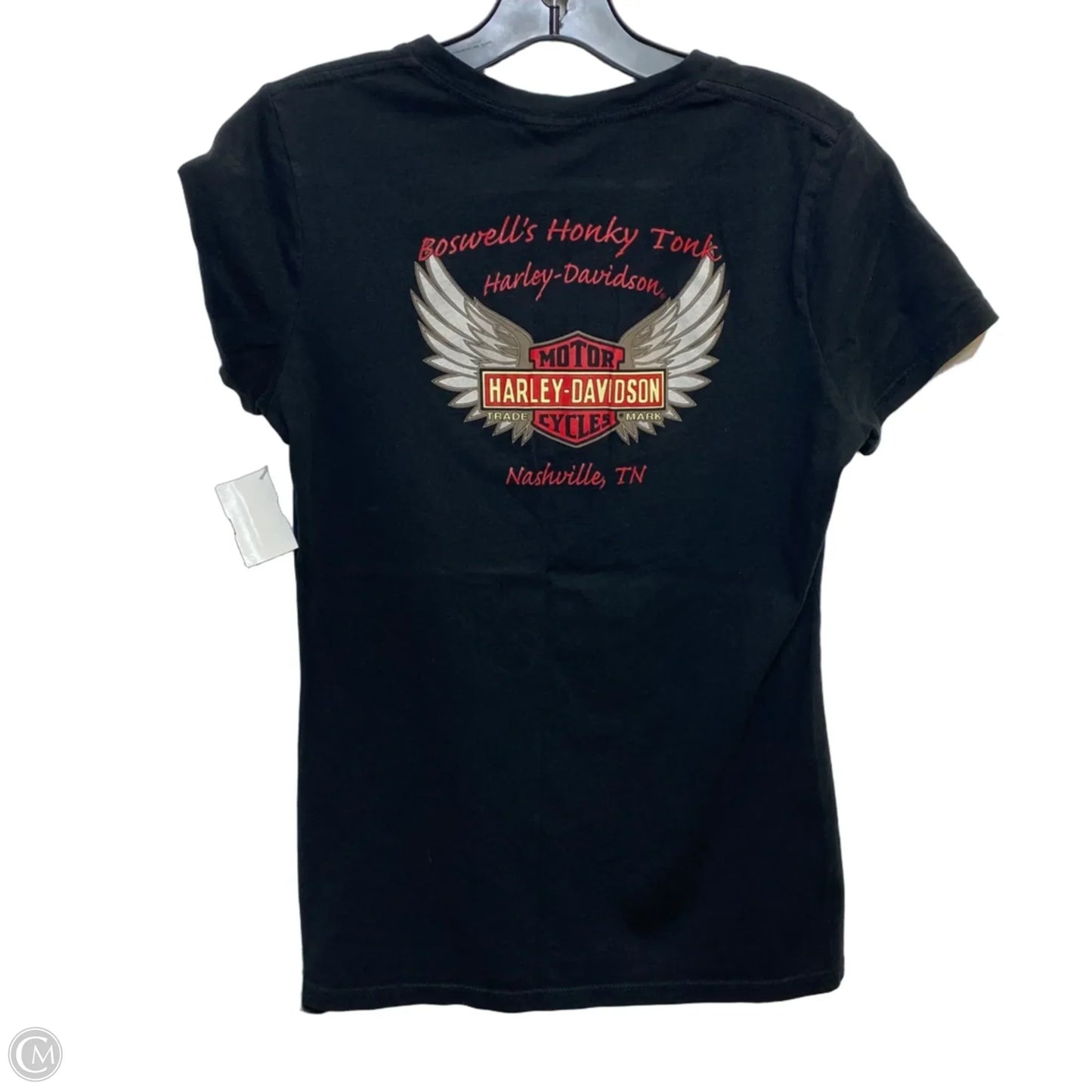 Top Short Sleeve By Harley Davidson In Black, Size: M